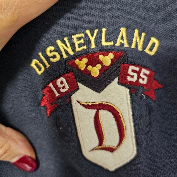 Vintage Disney 55 Sm Mickey Mouse Fully embroidered Full Zip Sweatshirt Hoodie - Picture 12 of 16